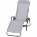 Gartenliege >Bito< in anthrazit, hellgrau - 139x118x72 (BxHxT)