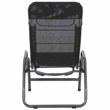 Gartenliege >Bito< in anthrazit, schwarz - 139x118x72 (BxHxT)