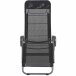 Gartenliege >Bito< in anthrazit, schwarz - 139x118x72 (BxHxT)