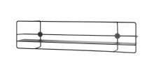Wandregal >37562< in schwarz, Metall - 90x21x14cm...