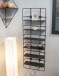 Wandregal >37563< in schwarz, Metall - 37x103x14cm (BxHxT)