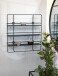 Wandregal >37564< in schwarz, Metall - 53x56x14cm (BxHxT)