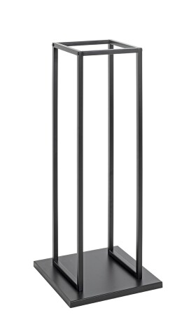 Kaminholzregal >37592< in schwarz, Metall - 33x85x33cm (BxHxT)