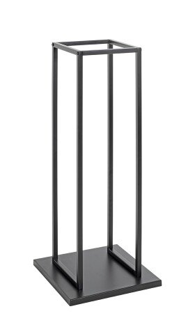 Kaminholzregal >37592< in schwarz, Metall - 33x85x33cm (BxHxT)