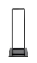 Kaminholzregal >37592< in schwarz, Metall - 33x85x33cm (BxHxT)