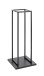 Kaminholzregal >37592< in schwarz, Metall - 33x85x33cm (BxHxT)