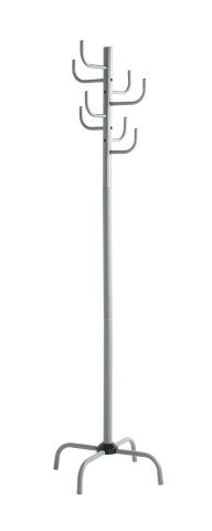 Garderobenständer >43700< in grau, Metall - 180x37cm (HxD)