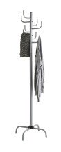 Garderobenständer >43700< in grau, Metall - 180x37cm (HxD)