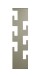 Wandgarderobe >47006< in grün, Metall - 15x60x8cm (BxHxT)