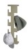 Wandgarderobe >47006< in grün, Metall - 15x60x8cm (BxHxT)