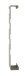 Wandgarderobe >47006< in grün, Metall - 15x60x8cm (BxHxT)