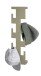 Wandgarderobe >47006< in grün, Metall - 15x60x8cm (BxHxT)