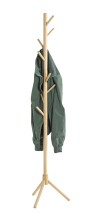 Garderobenständer >47179< in natur, Massivholz - 174x43cm (HxD)