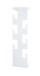 Wandgarderobe >47306< in weiß, Metall - 15x60x8cm (BxHxT)
