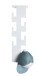 Wandgarderobe >47306< in weiß, Metall - 15x60x8cm (BxHxT)