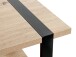 Beistelltisch >47477< in eiche, schwarz - 45x45x45cm (BxHxT)