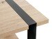 Beistelltisch >47477< in eiche, schwarz - 45x45x45cm (BxHxT)