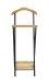 Herrendiener >47508< in natur, schwarz, Massivholz, Metall - 45x110x45cm (BxHxT)