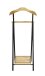 Herrendiener >47508< in natur, schwarz, Massivholz, Metall - 45x110x45cm (BxHxT)