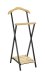Herrendiener >47508< in natur, schwarz, Massivholz, Metall - 45x110x45cm (BxHxT)
