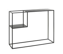 Konsole >47518< in schwarz, Metall - 100x80x30cm...