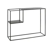 Konsole >47518< in schwarz, Metall - 100x80x30cm...