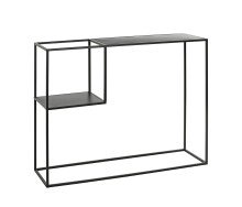 Konsole >47518< in schwarz, Metall - 100x80x30cm...