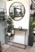 Konsole >47518< in schwarz, Metall - 100x80x30cm (BxHxT)