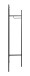 Garderobenständer >47520< in schwarz, Metall - 70x170x36cm (BxHxT)