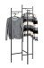 Garderobenständer >47520< in schwarz, Metall - 70x170x36cm (BxHxT)
