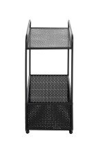 Beistelltisch >47521< in schwarz, Metall - 41x58x25cm (BxHxT)