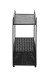Beistelltisch >47521< in schwarz, Metall - 41x58x25cm (BxHxT)