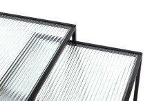 Beistelltisch >47530< (2er Set) in schwarz - 40x44x40 (BxHxT)