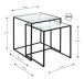 Beistelltisch >47530< (2er Set) in schwarz - 40x44x40 (BxHxT)