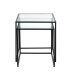 Beistelltisch >47530< (2er Set) in schwarz - 40x44x40 (BxHxT)