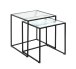 Beistelltisch >47530< (2er Set) in schwarz - 40x44x40 (BxHxT)
