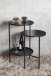Beistelltisch >47567< in schwarz - 56x71x39 (BxHxT)