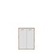Stauraumschrank >Keflavik< in braun,weiß - 84,5x115,1x41,5cm (BxHxT)