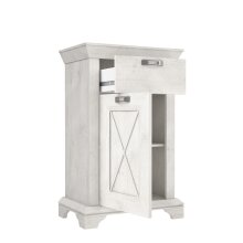 Kommode >Kashmir < in weiss,beige - 73,3x114,6x46,2cm (BxHxT)