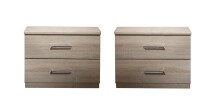 Komplettschlafzimmer >Anna< in EICHE SAEGERAU-NACHBILDUNG - 509x208x210 (BxHxT)