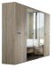 Drehtürenschrank >Anna< in EICHE SAEGERAU-NACHBILDUNG - 225x208x58cm (BxHxT)