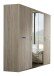 Drehtürenschrank >Anna< in EICHE SAEGERAU-NACHBILDUNG - 180x208x58cm (BxHxT)