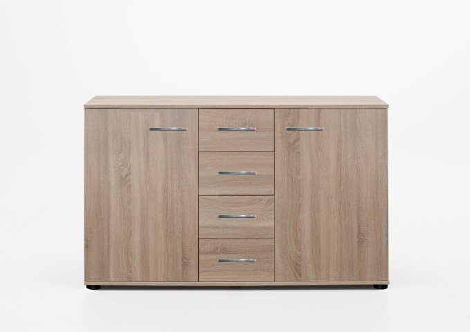 Kombikommode >Anna< in EICHE SAEGERAU-NACHBILDUNG - 130x83x41cm (BxHxT)