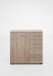 Kombikommode >Anna< in EICHE SAEGERAU-NACHBILDUNG - 81x83x41cm (BxHxT)