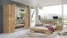 Schlafzimmer-Set >Anna< in PLANKENEICHE NACHBILDUNG - 254x81x210cm (BxHxT)