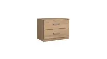 Nachtschrank >Anna< in PLANKENEICHE NACHBILDUNG -...