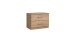 Nachtschrank >Anna< in PLANKENEICHE NACHBILDUNG - 52x40x38cm (BxHxT)