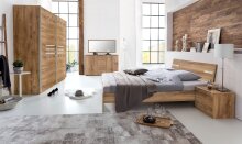 Kombikommode >Anna< in PLANKENEICHE NACHBILDUNG - 130x83x41cm (BxHxT)