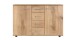 Kombikommode >Anna< in PLANKENEICHE NACHBILDUNG - 130x83x41cm (BxHxT)