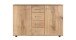 Kombikommode >Anna< in PLANKENEICHE NACHBILDUNG - 130x83x41cm (BxHxT)